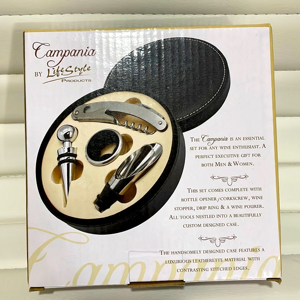 Lifestyle Products Five piece wine tool set